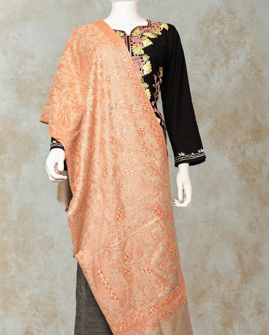 Handloom Pure Pashmina Shawl-allover