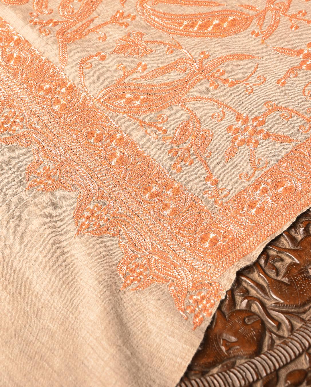 Handloom Pure Pashmina Shawl-allover