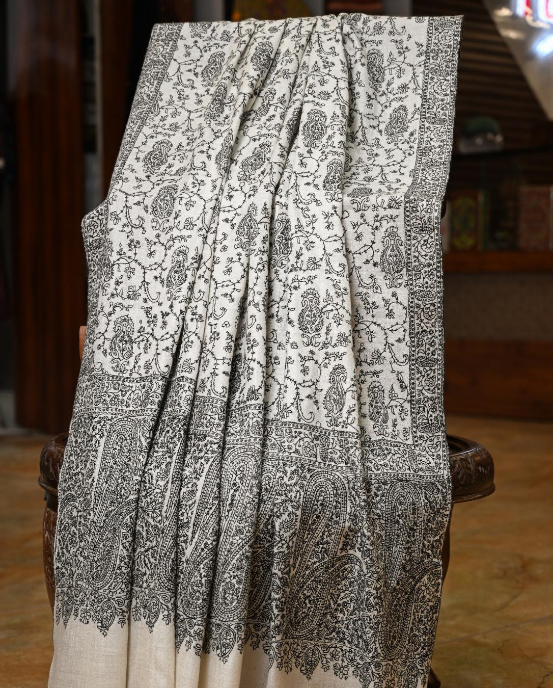 Handloom Pure Pashmina Shawl allover