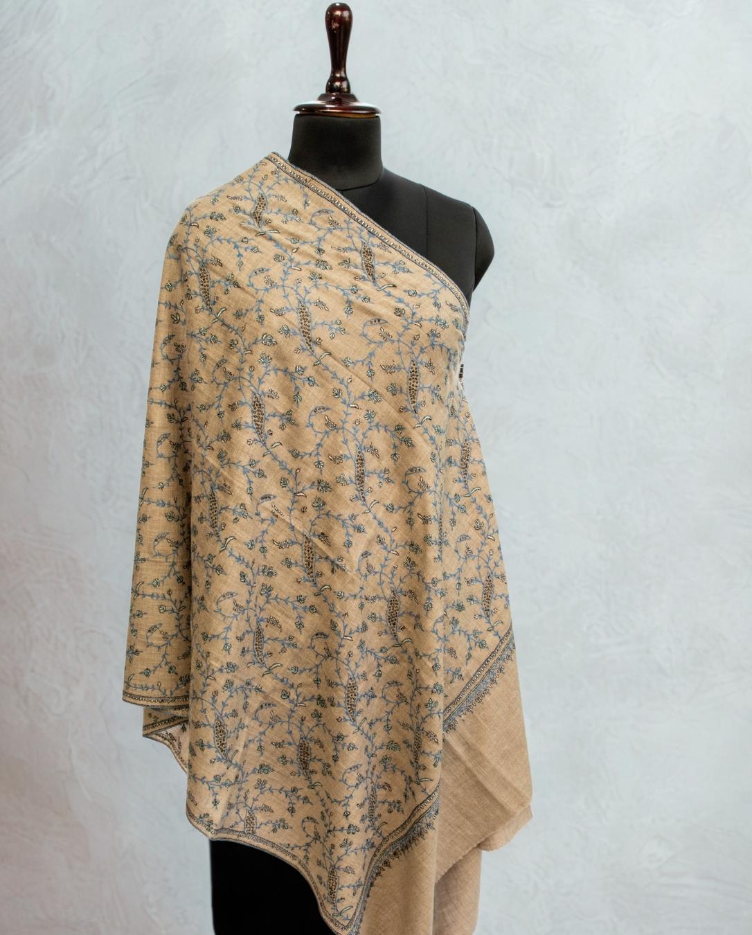 Handloom Pure Pashmina Stole-allover